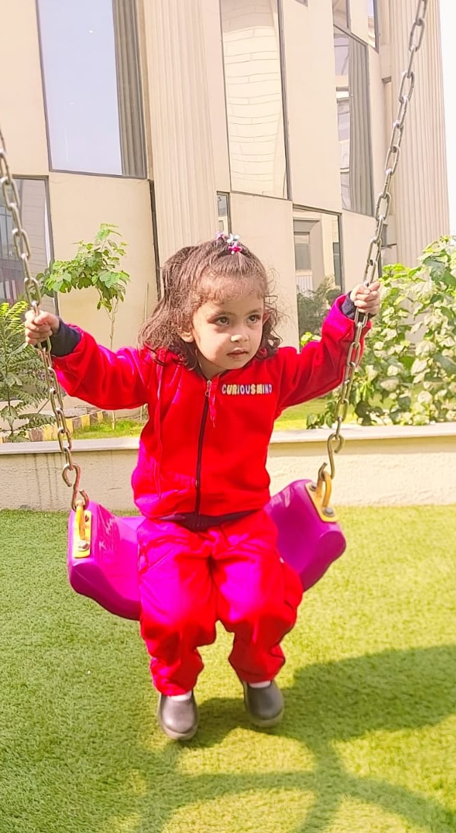 Happy child learning